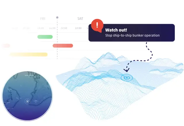 Set up weather and sea customizable alerts.